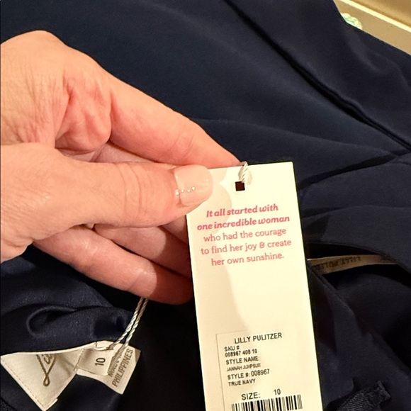 Lilly Pulitzer Jannah jumpsuit true navy sizes 10 & 12 NWT - Picture 10 of 10